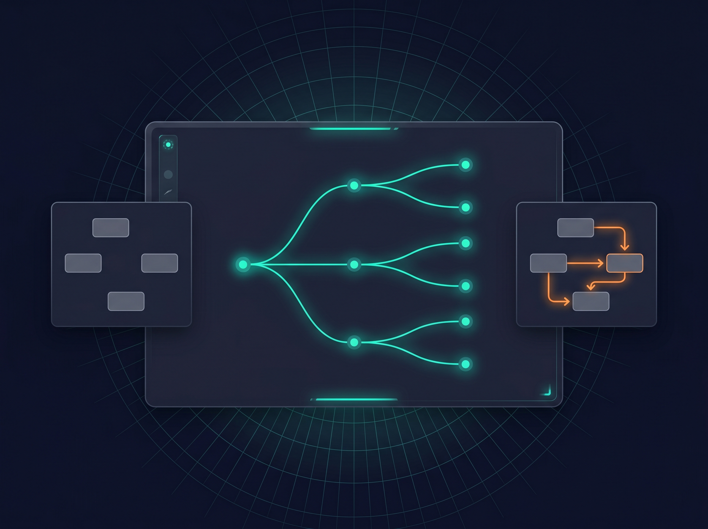 AI automation consultant, decision tree mapping with before and after process transformation