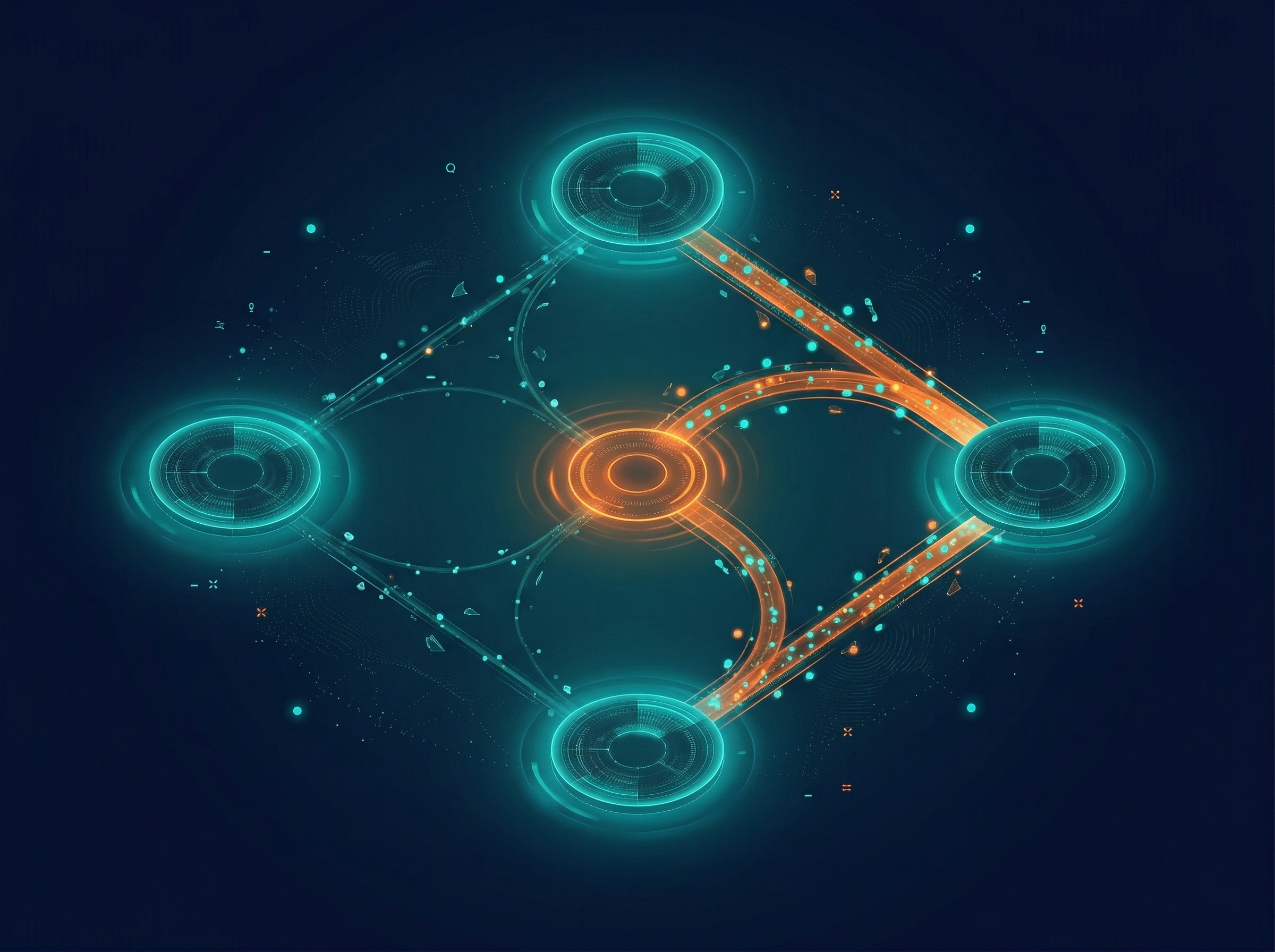 AI Visibility Assessment, network showing brand signals flowing across ChatGPT, Perplexity, Gemini, and Claude