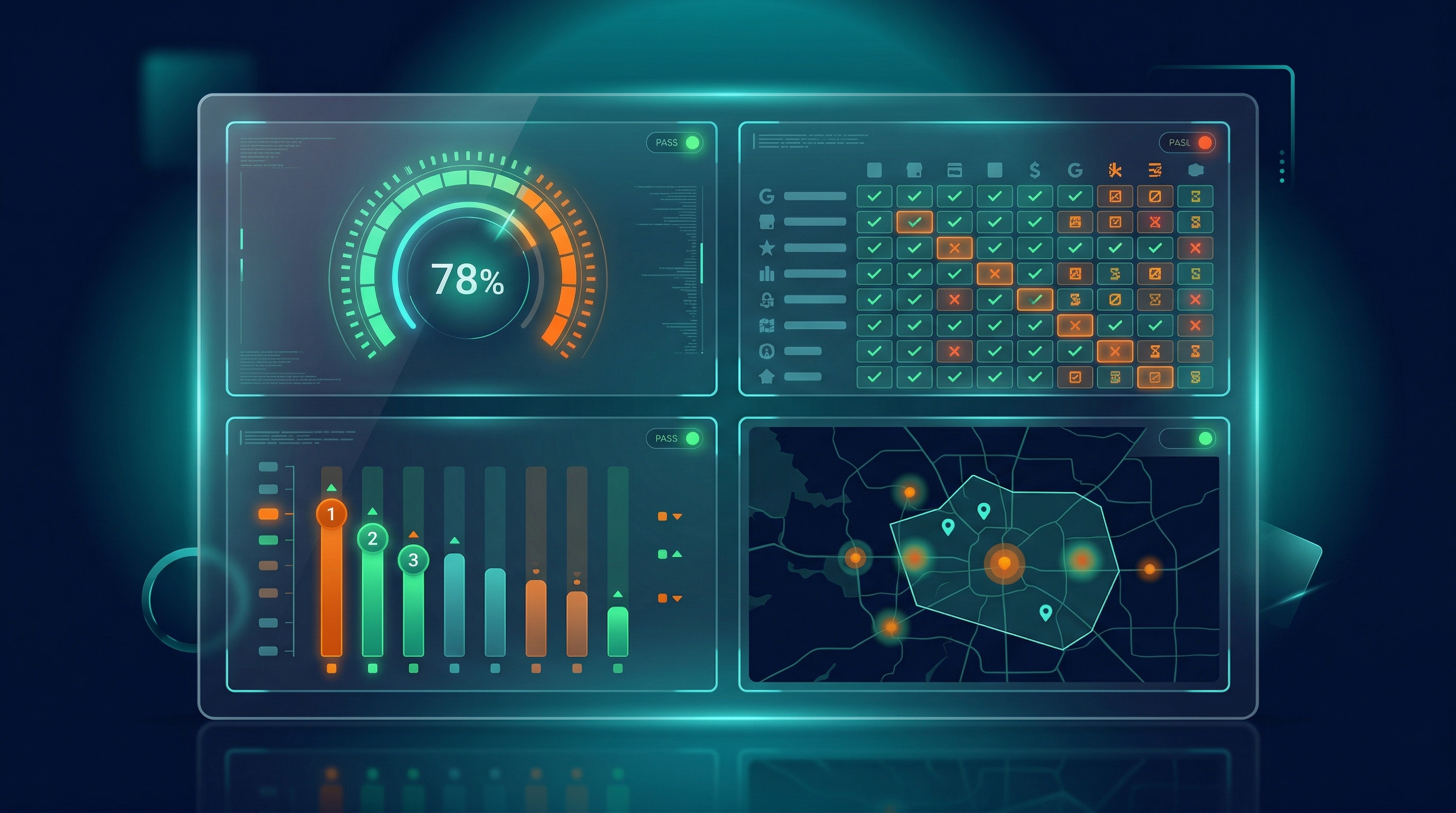Local SEO Audit — Google Business Profile health, citation matrix, and local pack tracker
