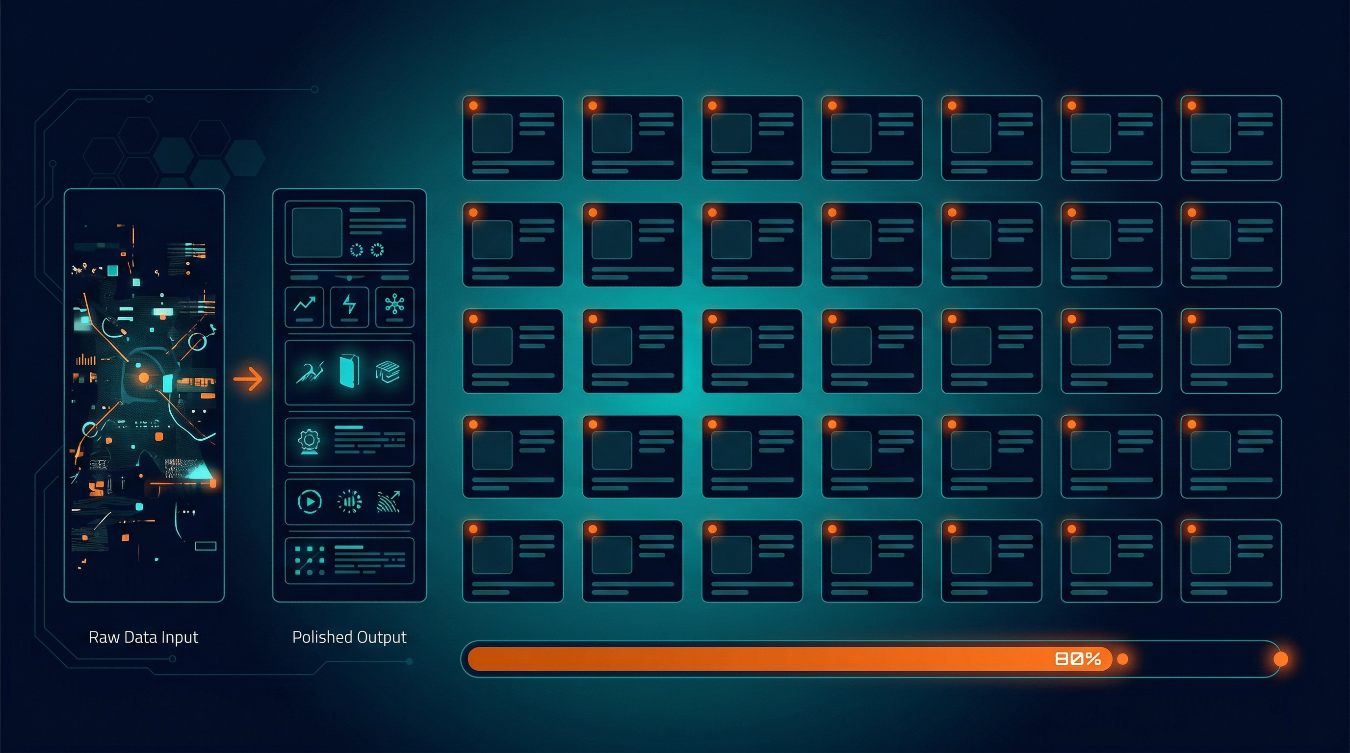 Product Description Automation — product content library with AI-generated descriptions and quality indicators