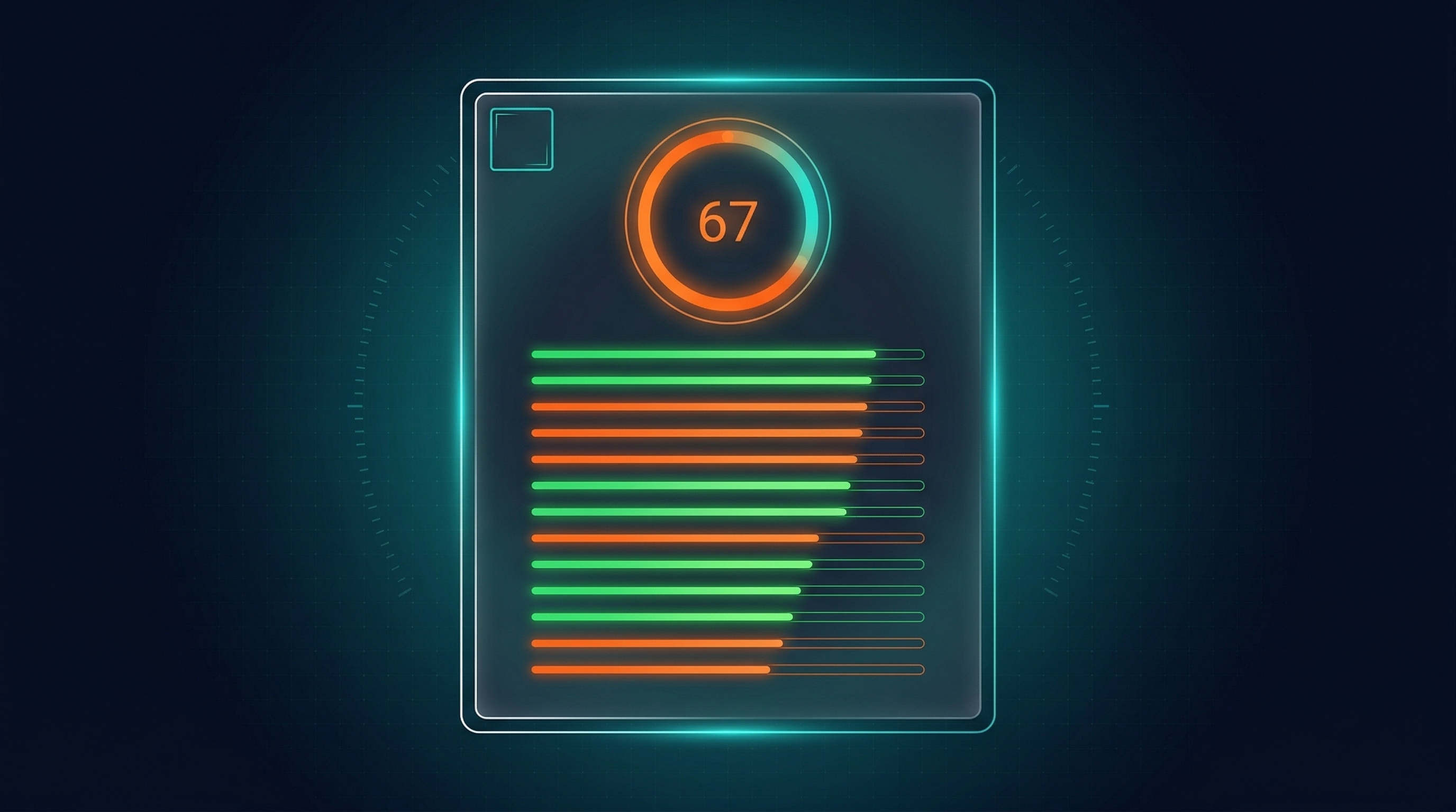 Prospect Audit branded summary with health score and top issues from 13 automated checks