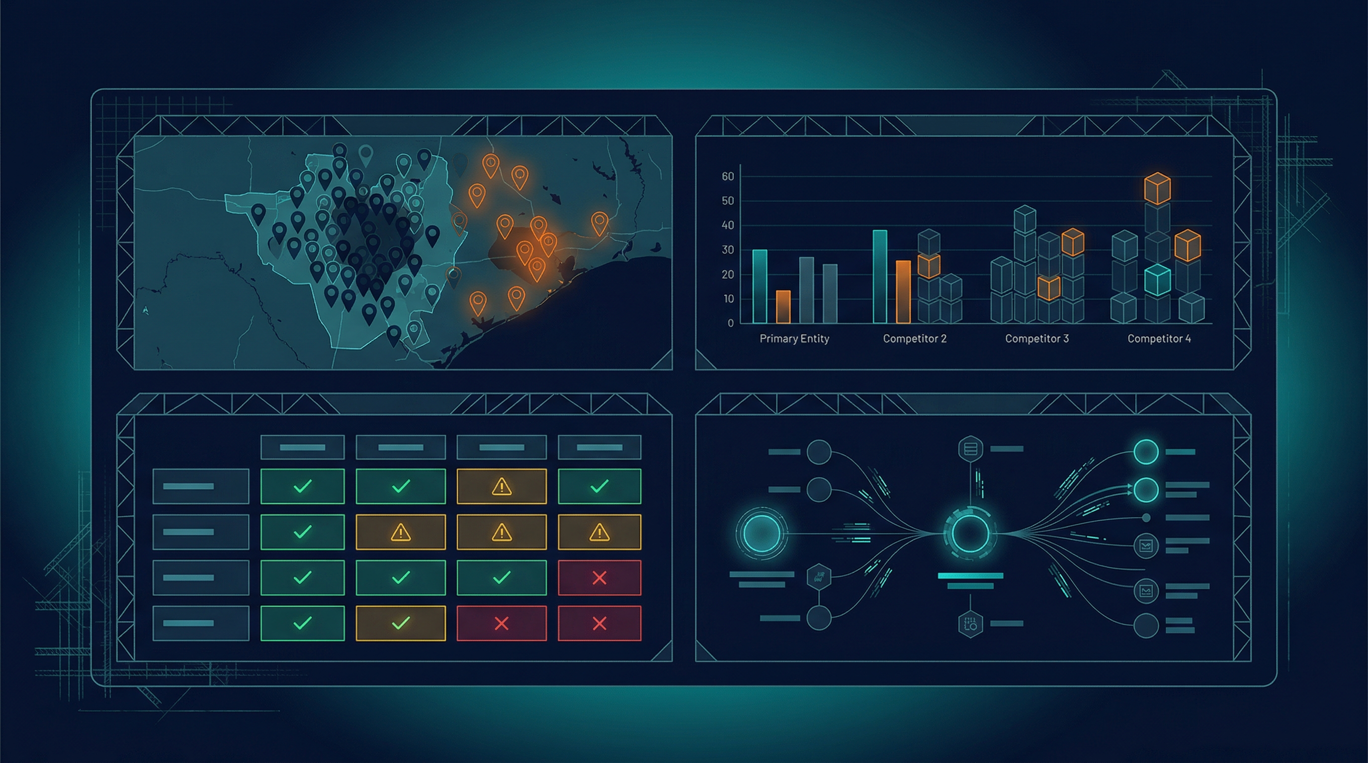 SEO Audit for Construction — service area coverage, local pack positions, and project schema validation