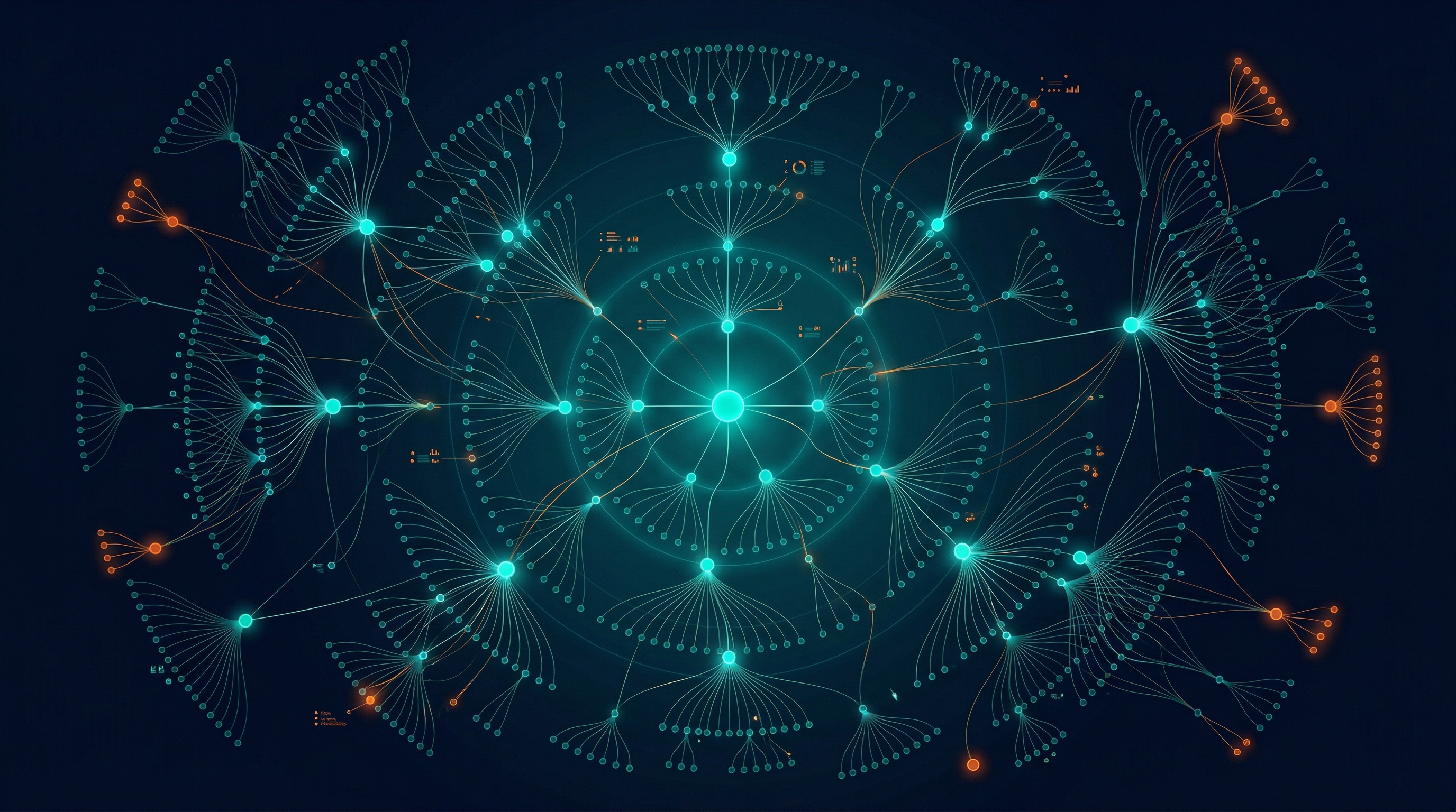 Site architecture graph showing how pages connect through internal links